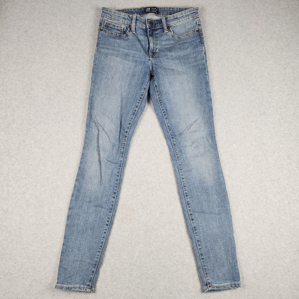 Gap Legging Jeans Womens 4/27 Blue Denim Mid Rise Skinny Leg Stretch Streetwear‎